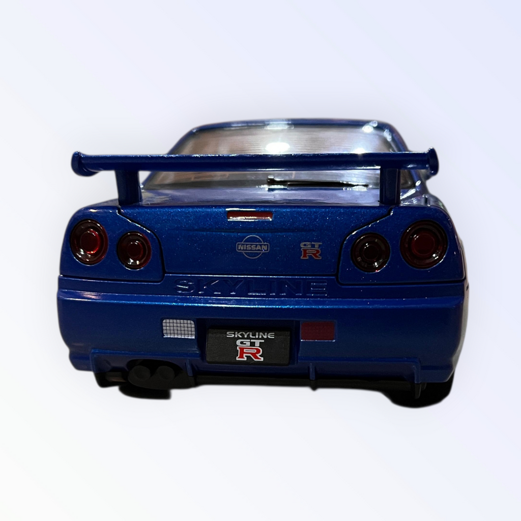 NISSAN GTR R34 SKYLINE 1:22 SCALE DIE CAST METAL CAR