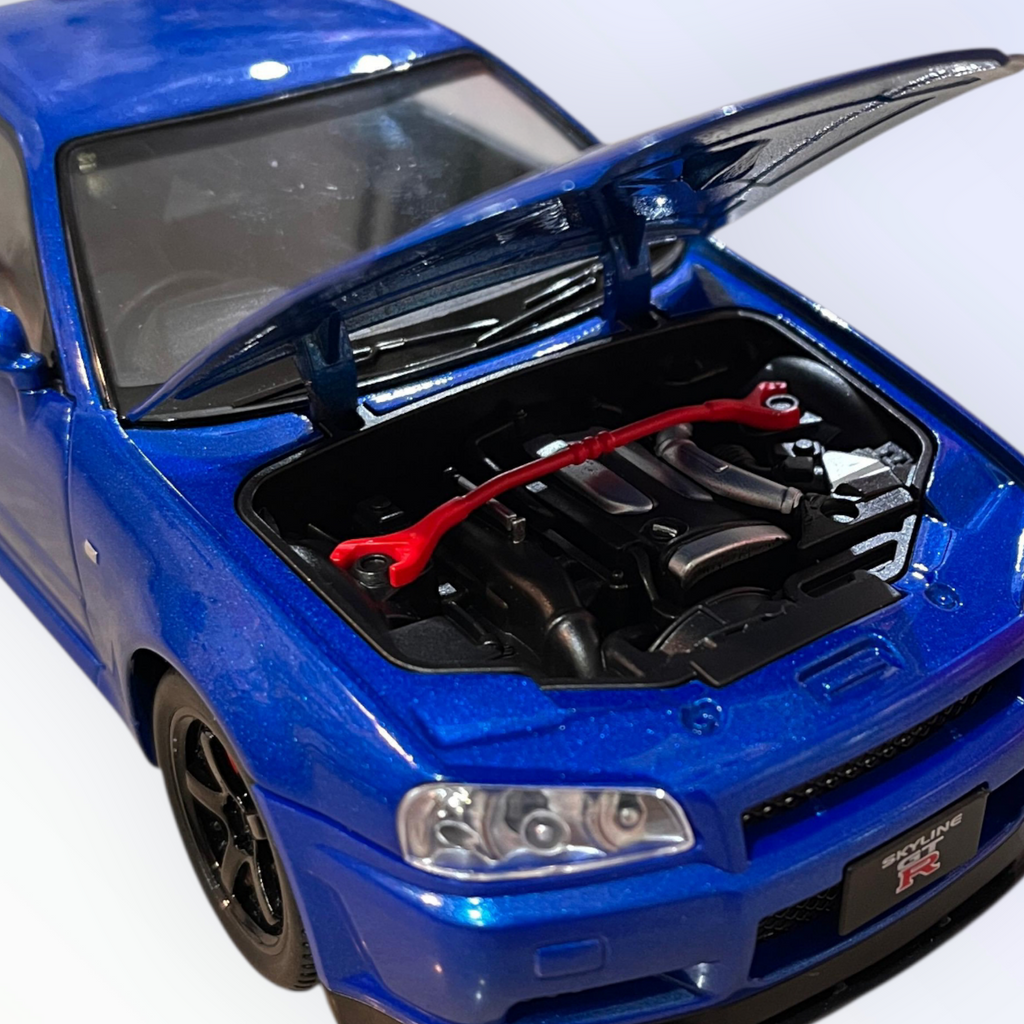 NISSAN GTR R34 SKYLINE 1:22 SCALE DIE CAST METAL CAR